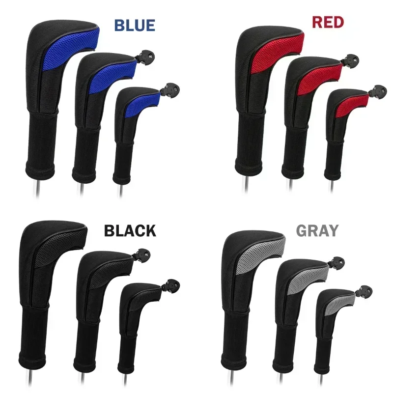

Rubber Iron For Man Set With Zipper Printed Cover Women Protect Neoprene Club Number Head Putter Golf
