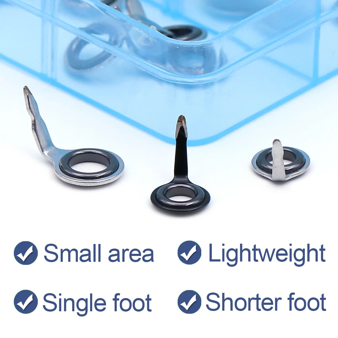 Fish trip Single Foot Angelrute führungen Reparatur satz Mikro führungen für Lichts pinnen, Gießen und Fliegen rute 0,076g ~ 0,77g – Detail 4