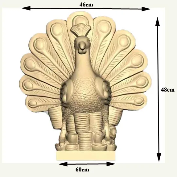 Flower Pot Molds Precast garden decorative concrete animal peacock mold for sale