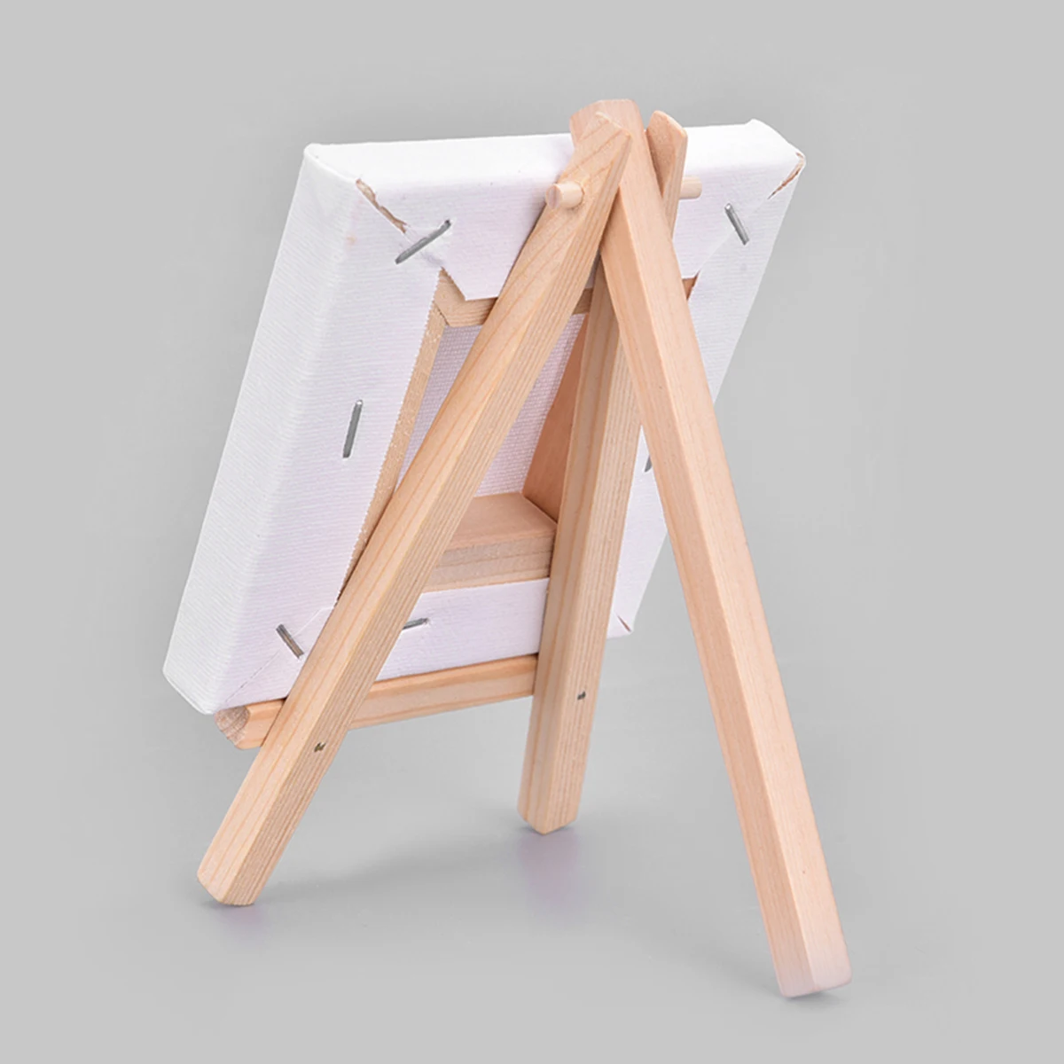 Wood frame 10pcs Mini Easel Desktop Triangle Display Stand Wedding Table Card Stand Holder Children Painting Craft