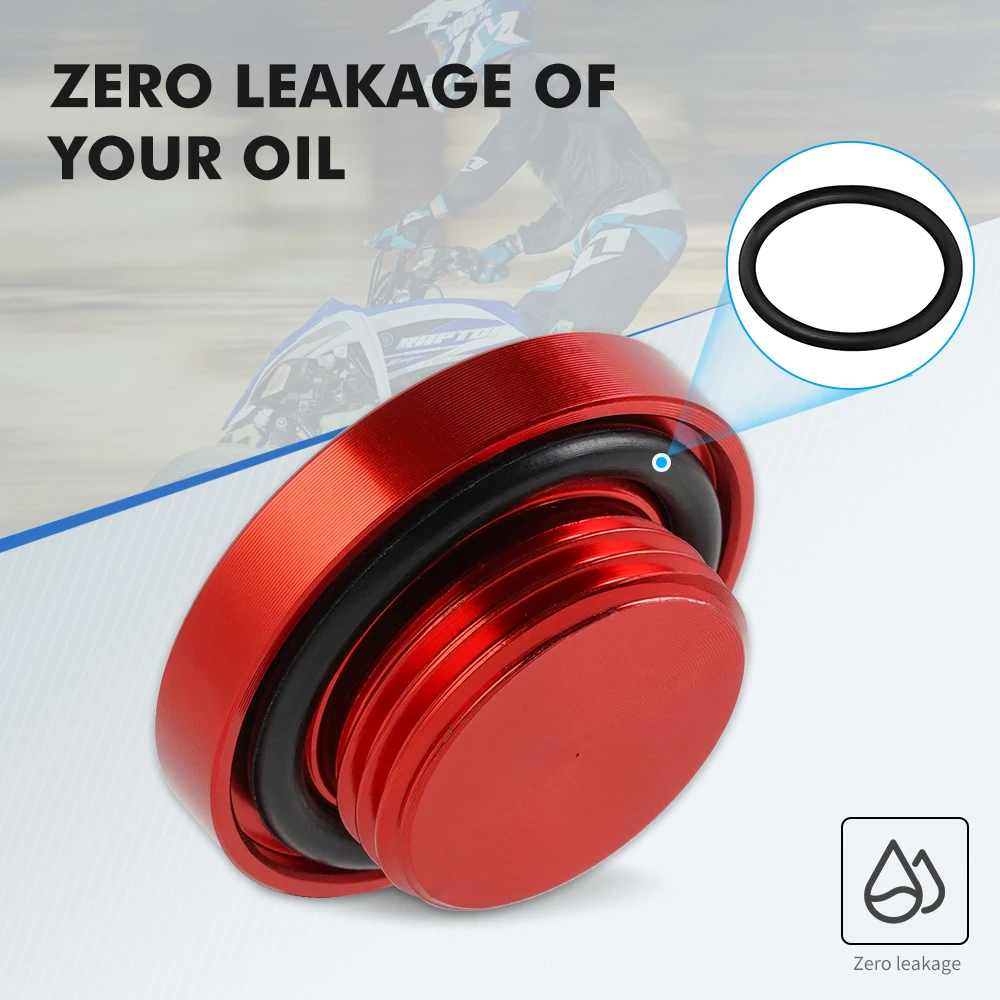 ATV Oil Filler Drain Plug Cap Cover For YAMAHA Raptor 700 Raptor 700R RAIDER YZF R1 Wolverine X4 TMAX Aluminum Accessory atv accessories rubber cover dust protection cover gearcase drain plug