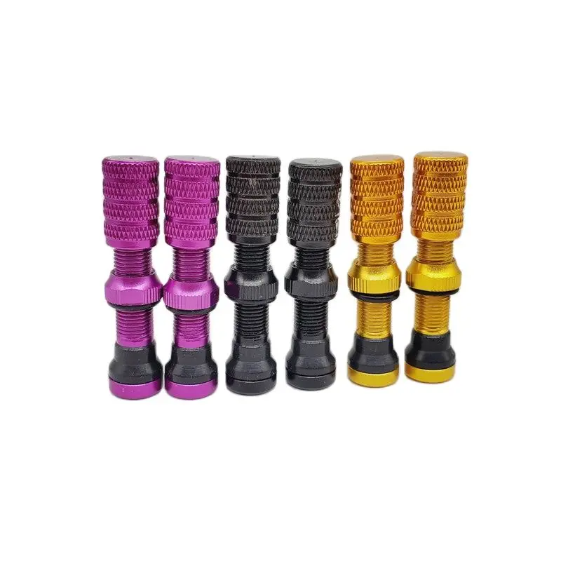 Tiges De Valve Tubeless Pour Vélo – Alliage Aluminium Nickelé, Longueurs 40 à 100 Mm, Haute Pression