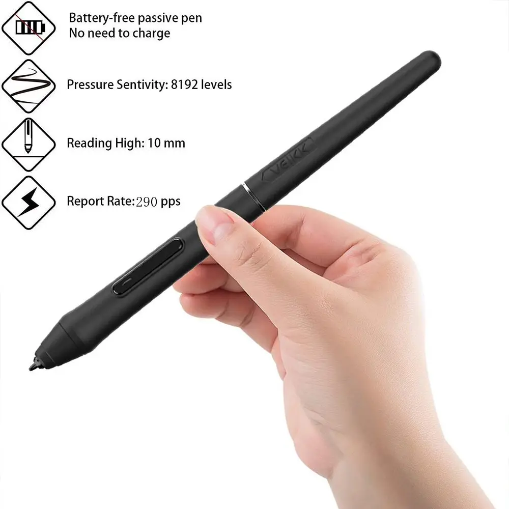 VEIKK P05 Battery-Free Stylus Graphic Pen for VK1200,VK2200PRO Drawing Monitor,VK430 VK640 VK1060 VK1060PRO Drawing Tablet - Image 4