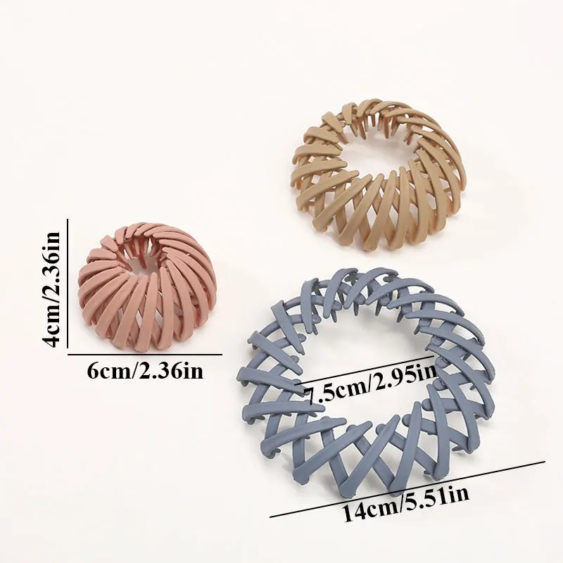 Mode Vogelnest Haars pangen für Frauen matte Haar Krallen clips Pferdes chwanz Haarschmuck für Frauen Mädchen – Detail 2