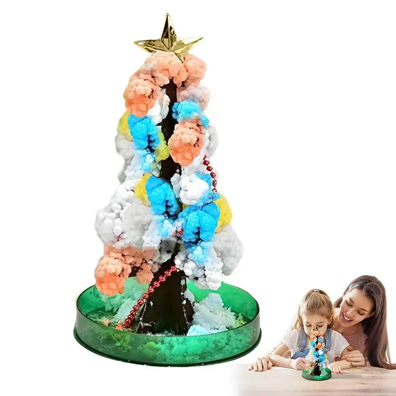 

Growing Christmas Tree Magic Water Planting Flowering Paper Tree DIY Mother's Day Decorations Crystal Paper Tree Presents Novelt