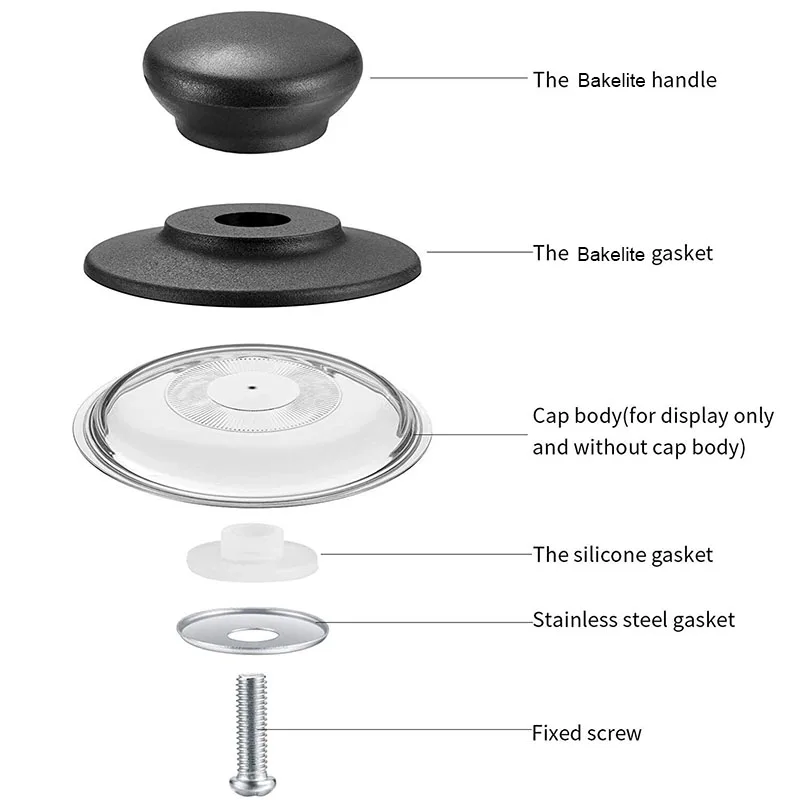 Pot Lid Knob Universal Replacement 1Pcs for Kitchen Saucepan Cookware