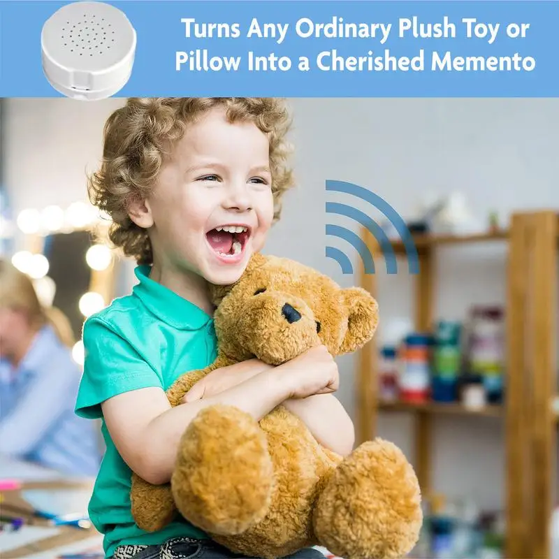 Stuffed Animal Sound Recorder 60 Seconds Button Sound Box Toys Recording Device Plush Toy Custom Messages Recorder Voice Box - 2