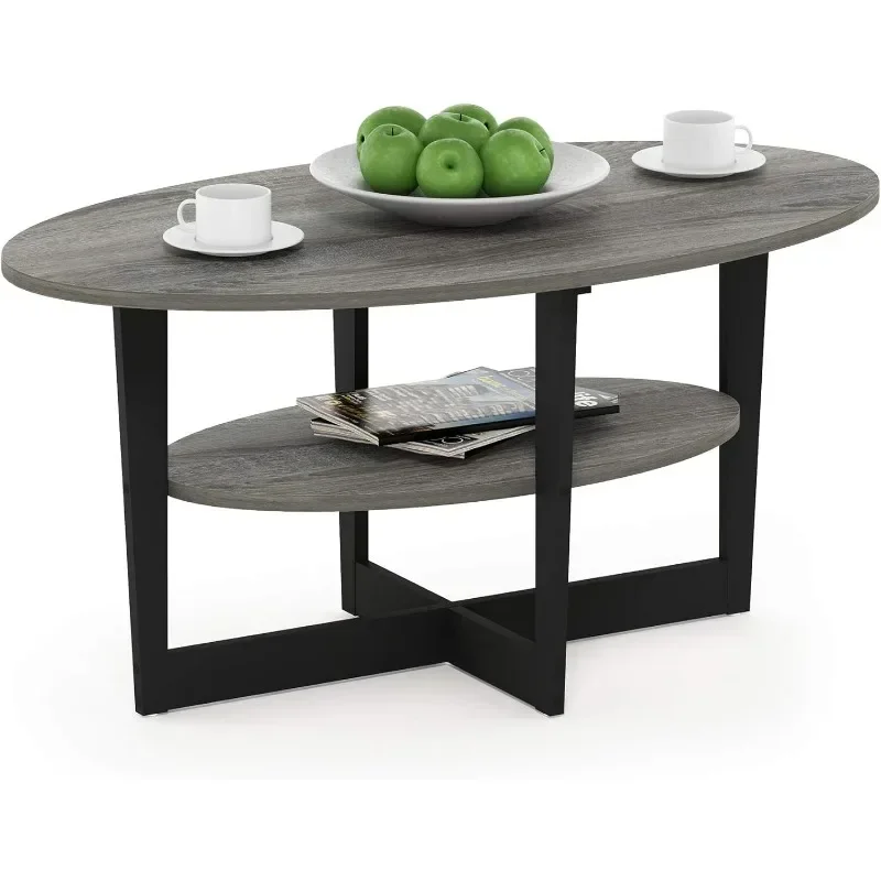 Coffee Table, 1-Pack, Oak Grey/Black