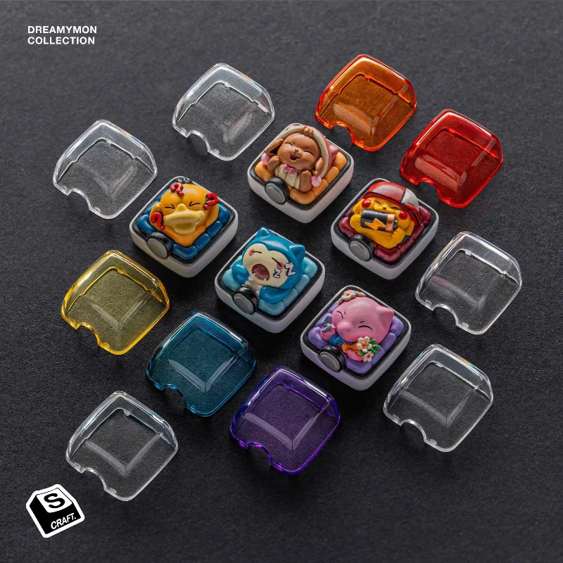 S-Craft Pokémon Light-Up Poke Ball Keycap Holder