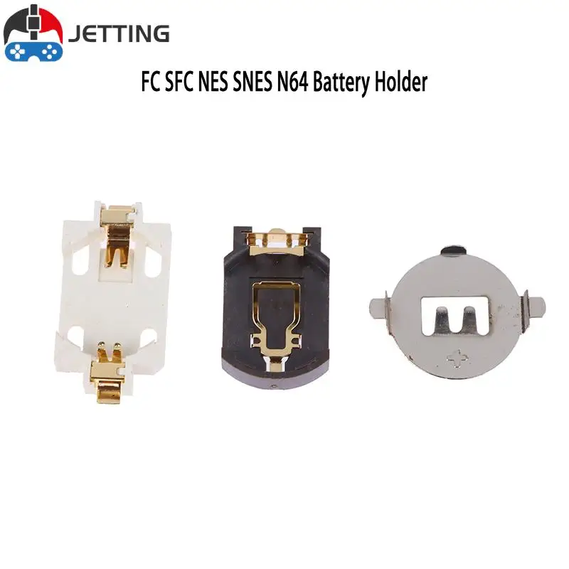 Innovativo Portabatterie Fai Da Te Argento Nero Bianco 26/32Mm Per Game Boy Per Fc Sfc Nes Snes N64 Cartuccia Per Schede Di Gioco