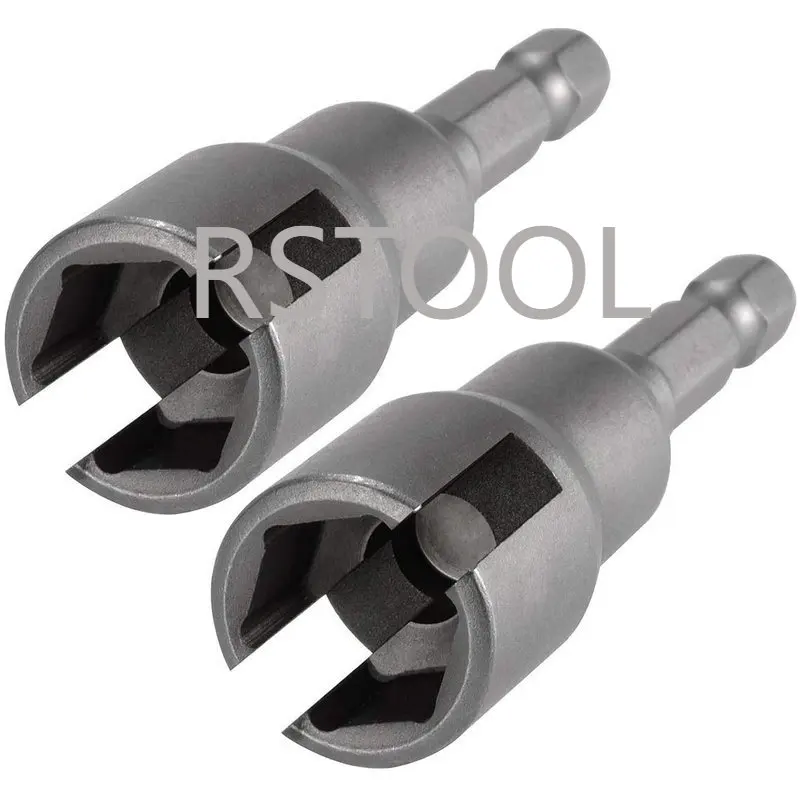 Power Wing Nut Driver Set Wing Nut Drill Bit Socket Wrench Hex Shank 2pcs Power Nut