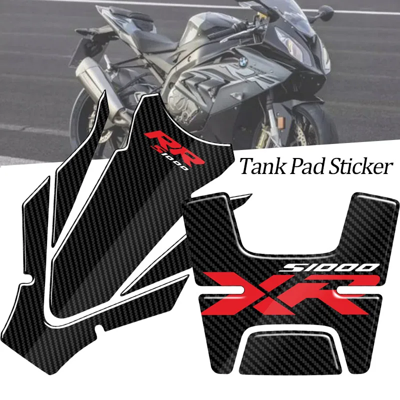 

5D Motorcycle Oil Fuel Gas Tank Pad Protector Sticker Fish Bone Decal For BMW S1000RR S1000XR S1000 RR S1000 XR 2010-2023