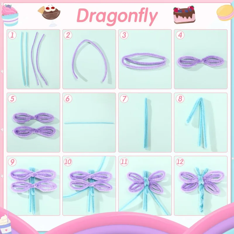 Colorful Pipe Cleaners Set 6