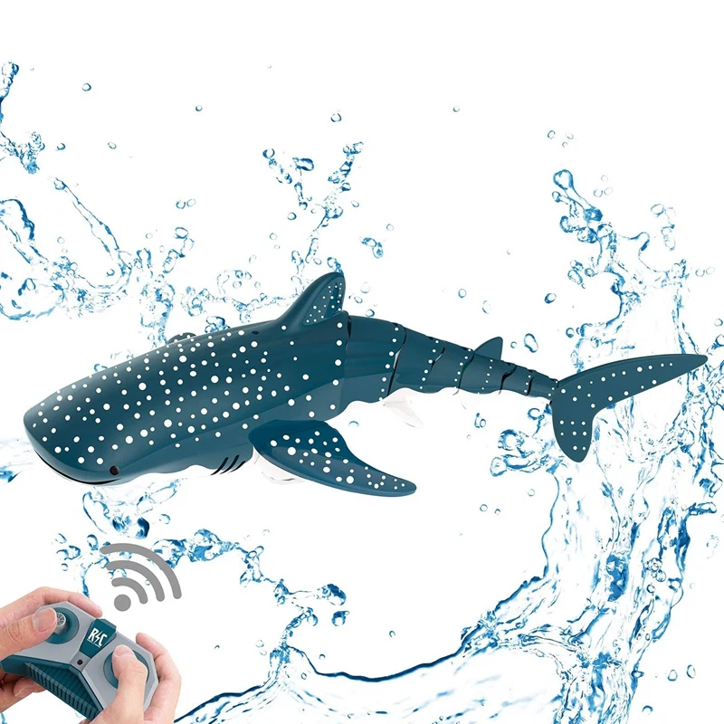 2.4G RC Simulation Shark Toys 4CH Waterproof Electric Remote Control Shark Boat Swimming Pool Bathroom Children Toy Gift 3
