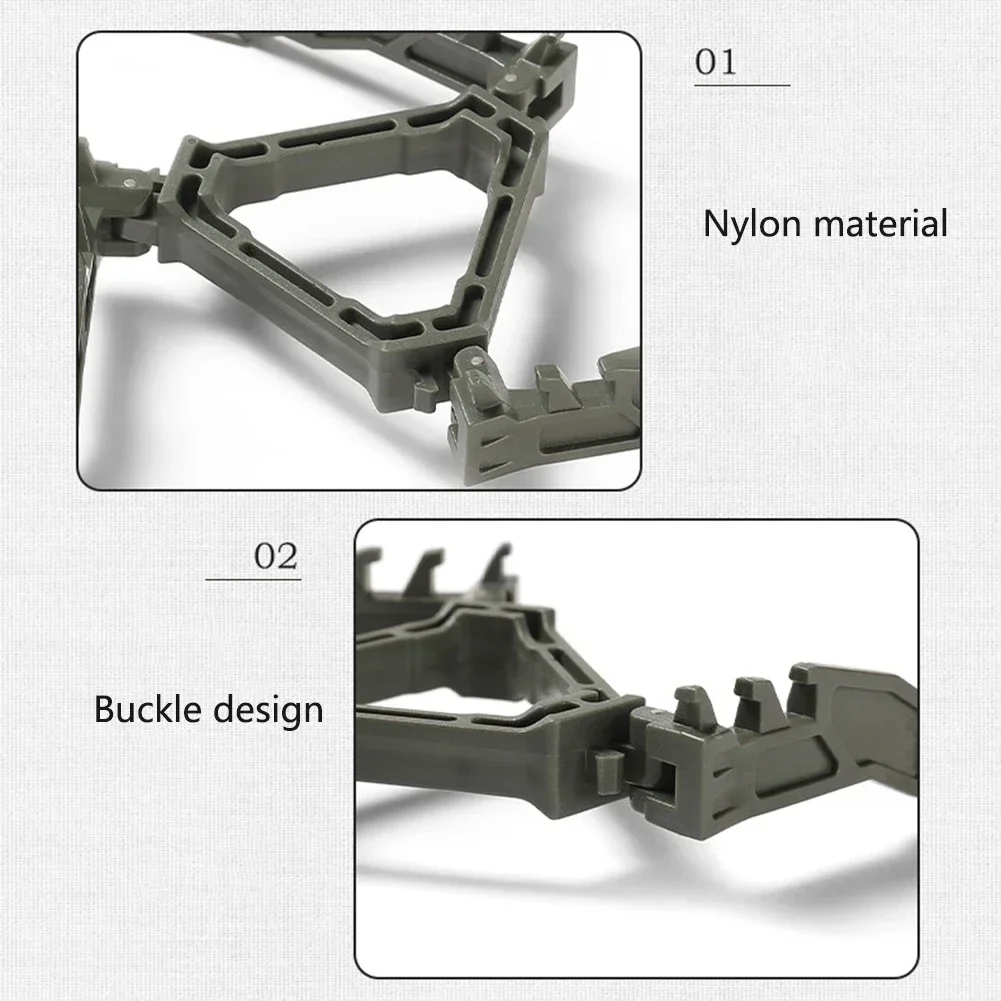 Nylon Gas Canister Stand Foldable Outdoor Gas Tank Bracket Camping Stove Bottle Stand Universal Tripod Folding Canister Stand Image 21