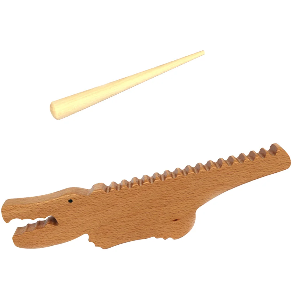 

Toy Crocodile Percussion Instrument Cognitive Plaything Guiro Educational Child