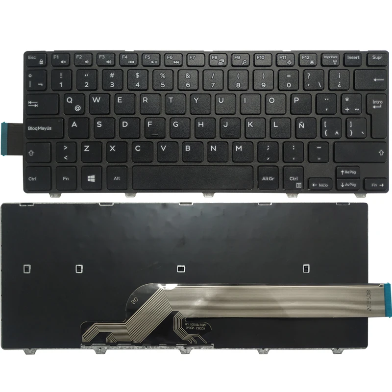 Teclado Espanhol Eua Latina Brasil Novo Dell Inspiron 14 3000 3452 3458 3459 3442 3467 5447 5448 5441 5455 5458 5457 5459 7447 - Imagem 5