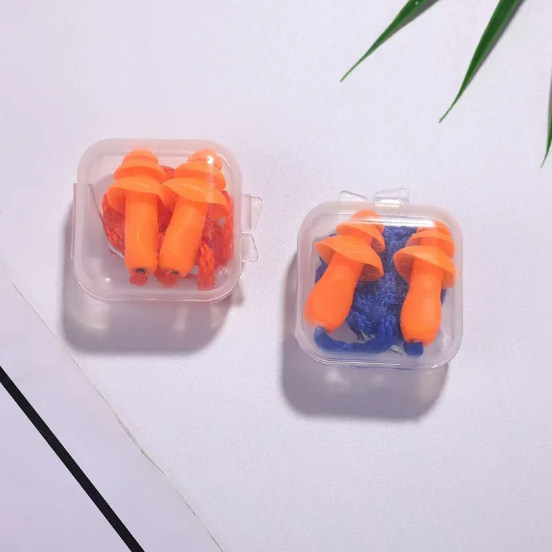 Bouchons d'oreille antibruit réutilisables en silicone - 5 paires