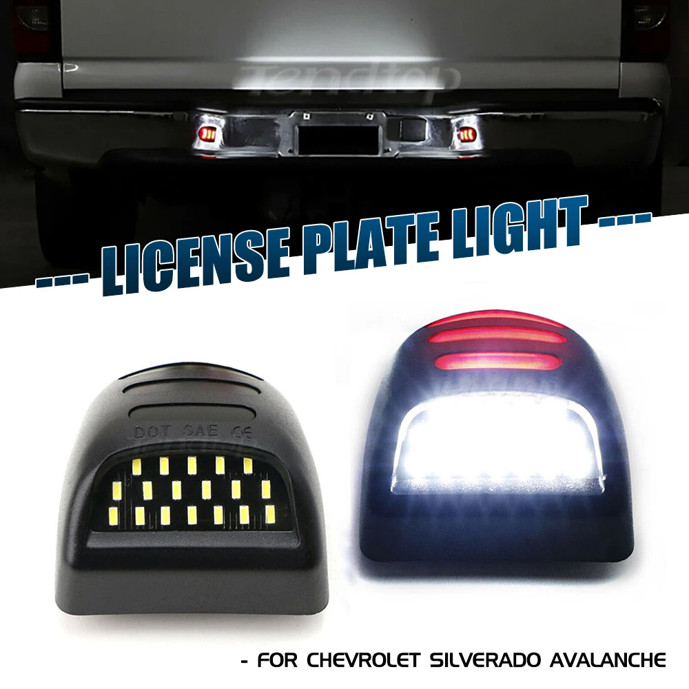2PCS LED License Number Plate Light For Chevrolet Suburban 1500