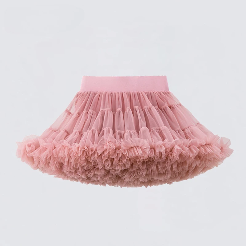 Jupe Tutu En Tulle Enfant Jupe Bouffante Fille Courte Dentelle Chic Pas Cher Jupe Fille Princesse Festival Ceremonie Soirée Baptême Anniversaire Jupe Tutu À Paillettes Étoile Jupes 2-14 Ans