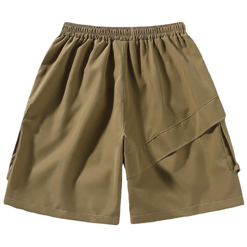 Summer Multi-Pocket Quick Dry Shorts Men Ice Silk Breathable Cargo Pants Outdoor Camping Hiking Shorts Male Casual Sports Pants