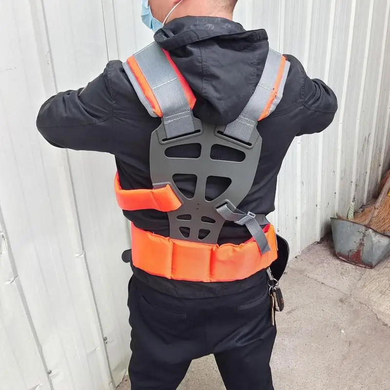 Lawn Mower Harness Strap Adjustable Grass Trimmer Double Shoulder Belt Trimmer Brush Cutter Harness Belt Labor Saving Mower Belt