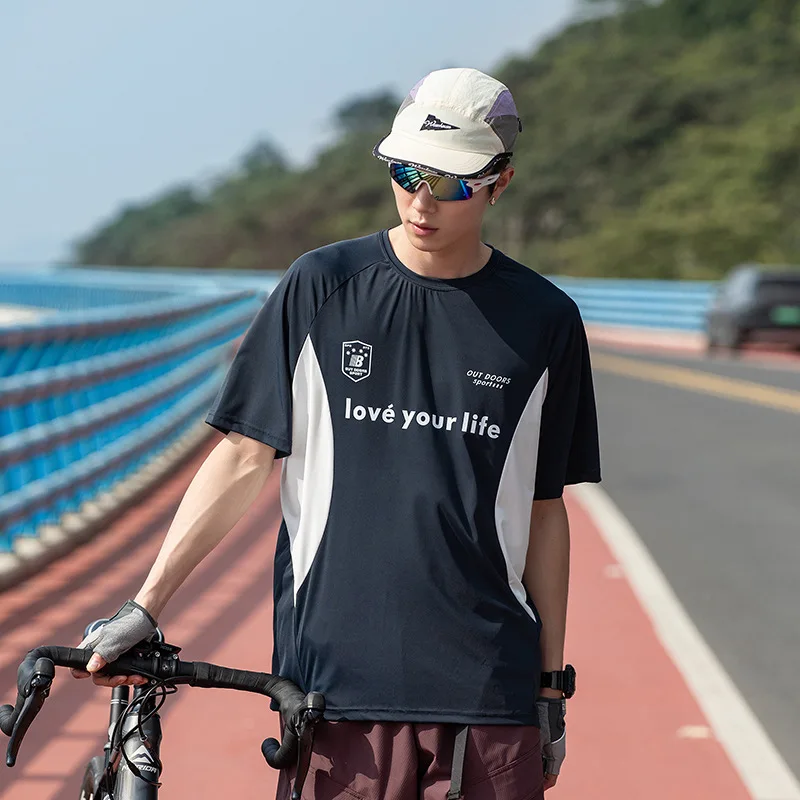 Summer T-shirt Men's UPF100 Hundred Casual UV Protection Lightweight Breathable Quick Dry Couple Short Sleeve