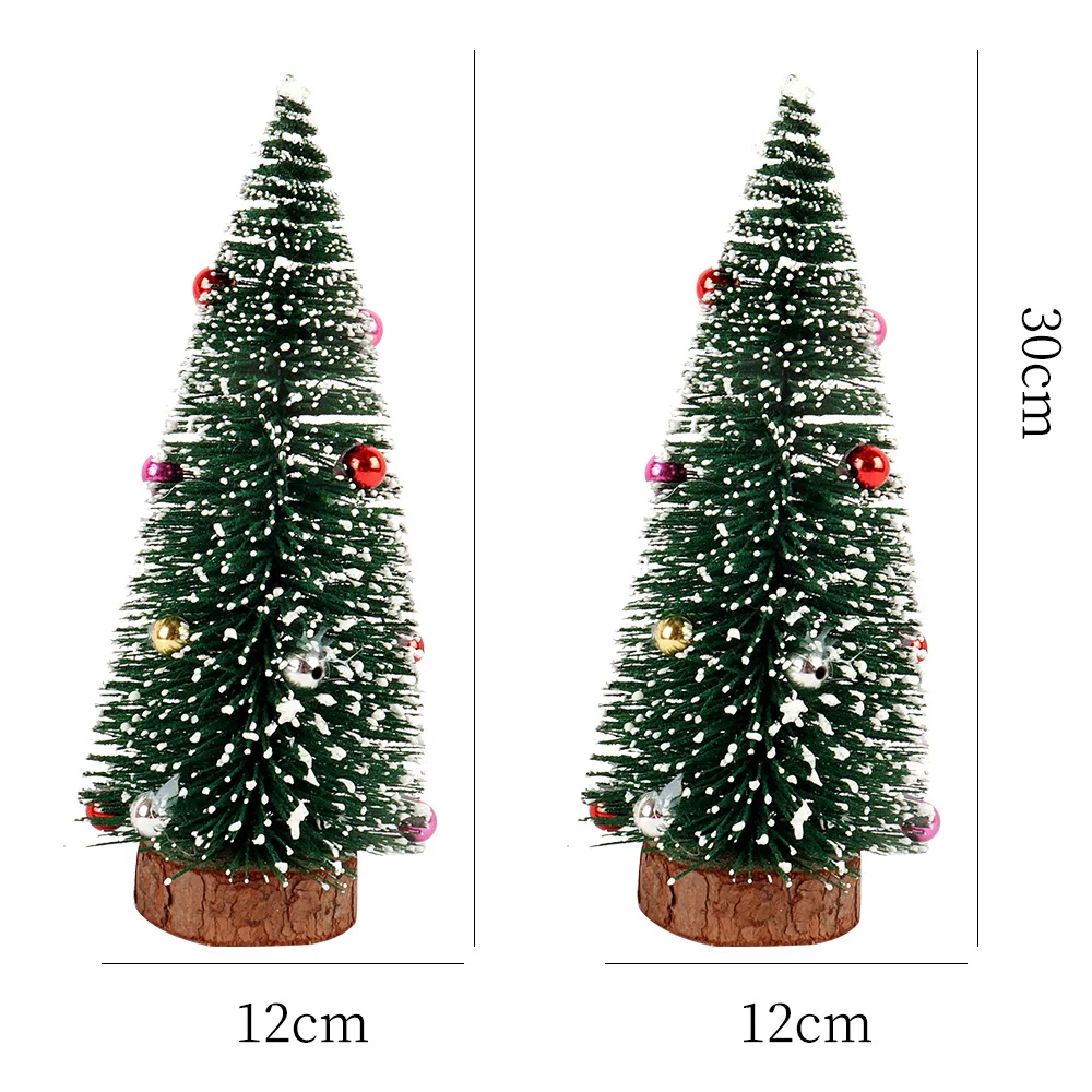 thumbnail image 1 of Nuevo Mini cifrado Abeto de nieve Pequeño árbol de Navidad Decoraciones navideñas para Año Nuevo Fiesta de Navidad Adornos de mesa para el hogar Regalos, 1 of 5