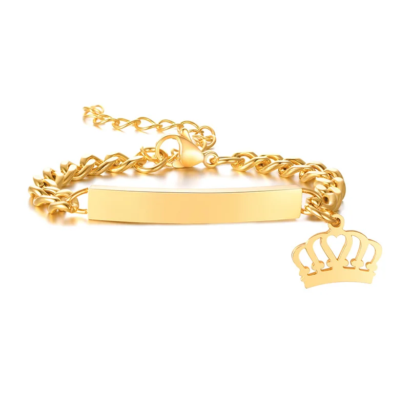 Bracciale Per Figlia Con Incisione “Mia Bambina Ieri, Mia Amica Oggi, Mia Figlia Per Sempre” – Acciaio Inox, Regolabile