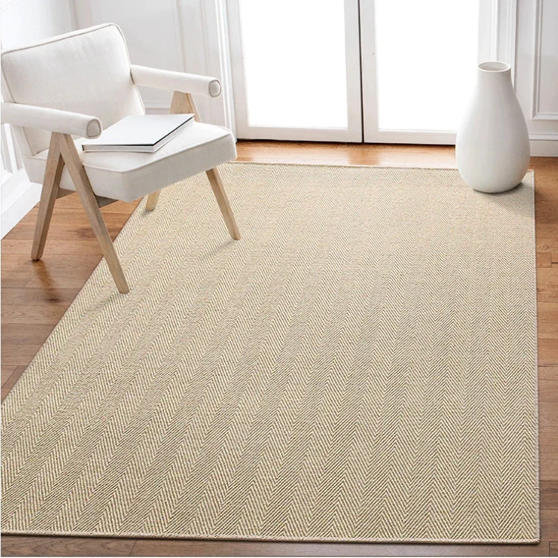 

Sisal Area Rugs for Bedroom Decor Home Farmhouse Accent Rug Doormat Easy Care Mats Washable Carpets for Living Room Decoration