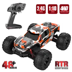 Voiture de course RC tout terrain 1/10 GHz, grande vitesse 48 km/h, camion RTR télécommandé 4WD, jouets cadeaux de haute qualité pour enfants, 2.4 