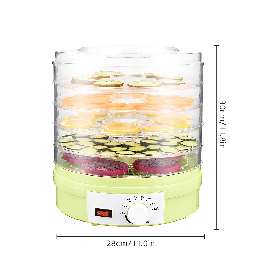 Dehydrators for Food and Jerky with 5 Drying Racks 350W 35-70℃ Fruit Dehydrator with Over Temperature Safety Protection 5