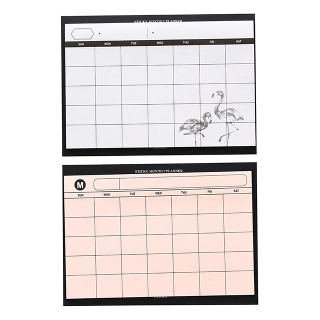 Planner Schedule Weekly Pad Monthly Calendar Task Wall Book Desk Notebook  Notepad Planning Daily Countdown Day - AliExpress