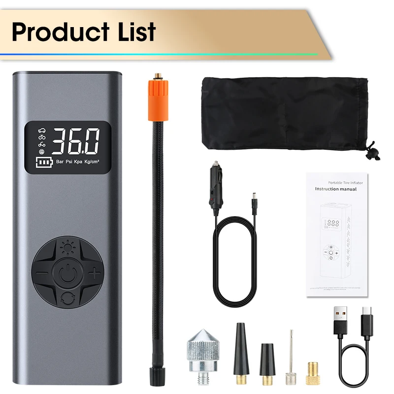 Jansite ���� �ڵ��� ���� ����� ����, ���� ��â�� ����, �ڵ��� Ÿ�̾� ���� ���� ��ġ ����, �޴�� 5400mAh, 12 ��Ʈ