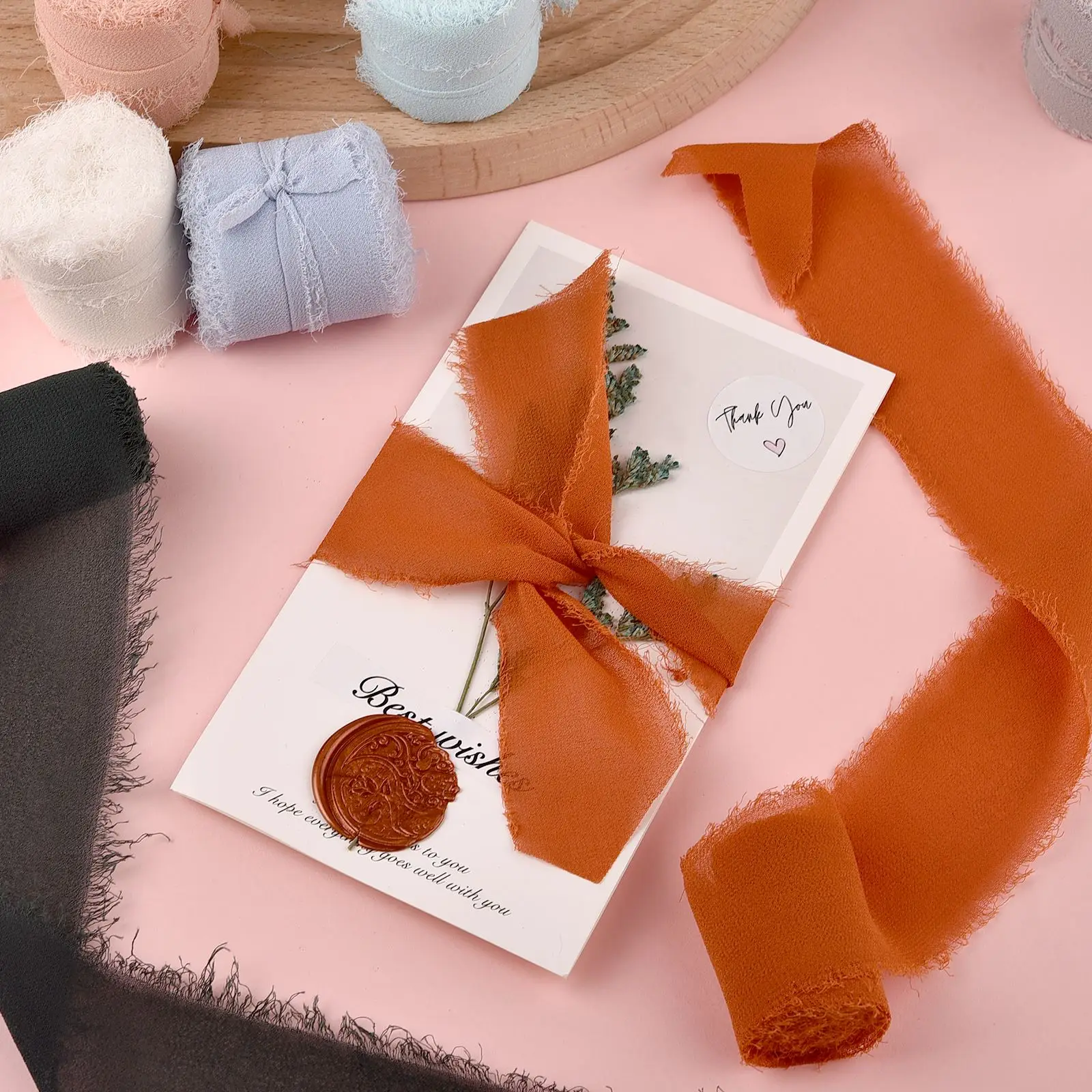 Chiffon Silk Ribbon for Gift Wrapping White Beige Ribbon for Wedding Invitation Bouquet 3 Rolls 1.5inch Wide x 7 Yd Gift Wrap Cream Ribbon with Handmade Frayed Edged Wrinkle Chiffon Silk Ribbon For Wedding Invitation  Wrapping Decor Sheer Fringe Craft Bridal Bouquet 4CM*5M - AliExpress