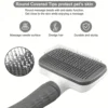 Self-cleaning Pet Hair Remove Comb Cat Slicker Brush Pet Hair Removal Comb For Dogs Cats Grooming Tools Combs Dogs Accessories 5