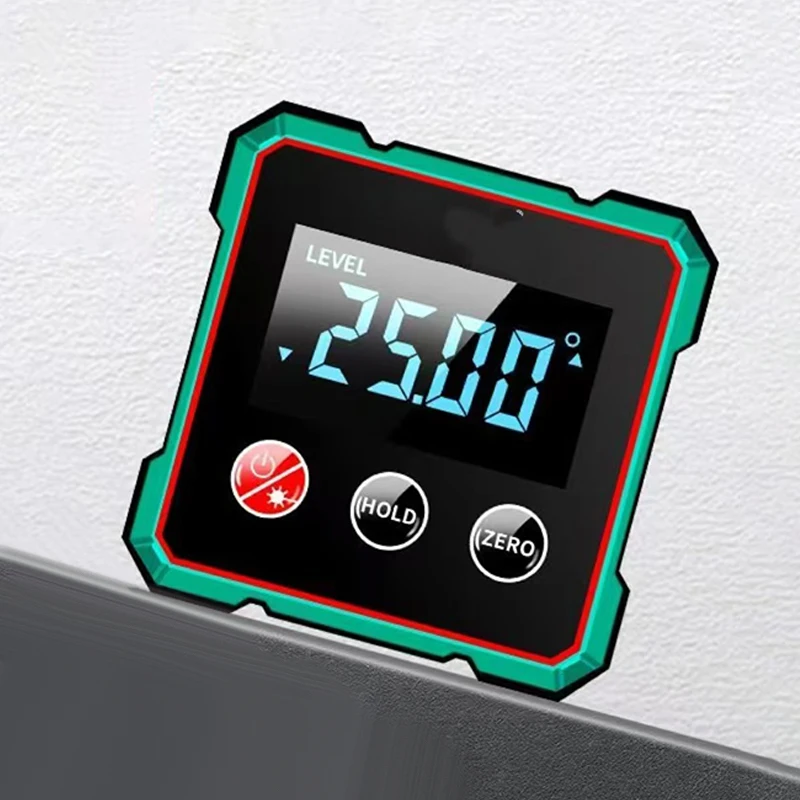 360 ° Magnetischer Digitaler Winkelmesser mit Elektronischem Laser-Messgerät, Typ-C-Ladung, LCD Elektronischer Winkelmesser, Messwerkzeug – Detail 11