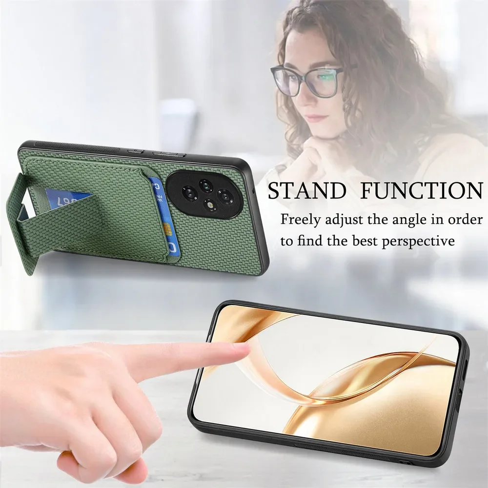 Luxury Leather Card Holder Stand Case
