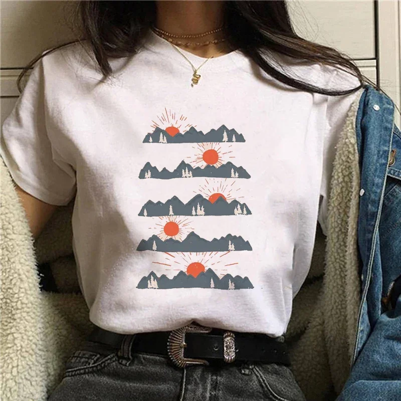 

Retro T-Shirt Women's Versatile Printed Short Sleeve T-Shirt Printed Fashion Pattern T-Shirt Clothing Casual Style Top T-Shirt.