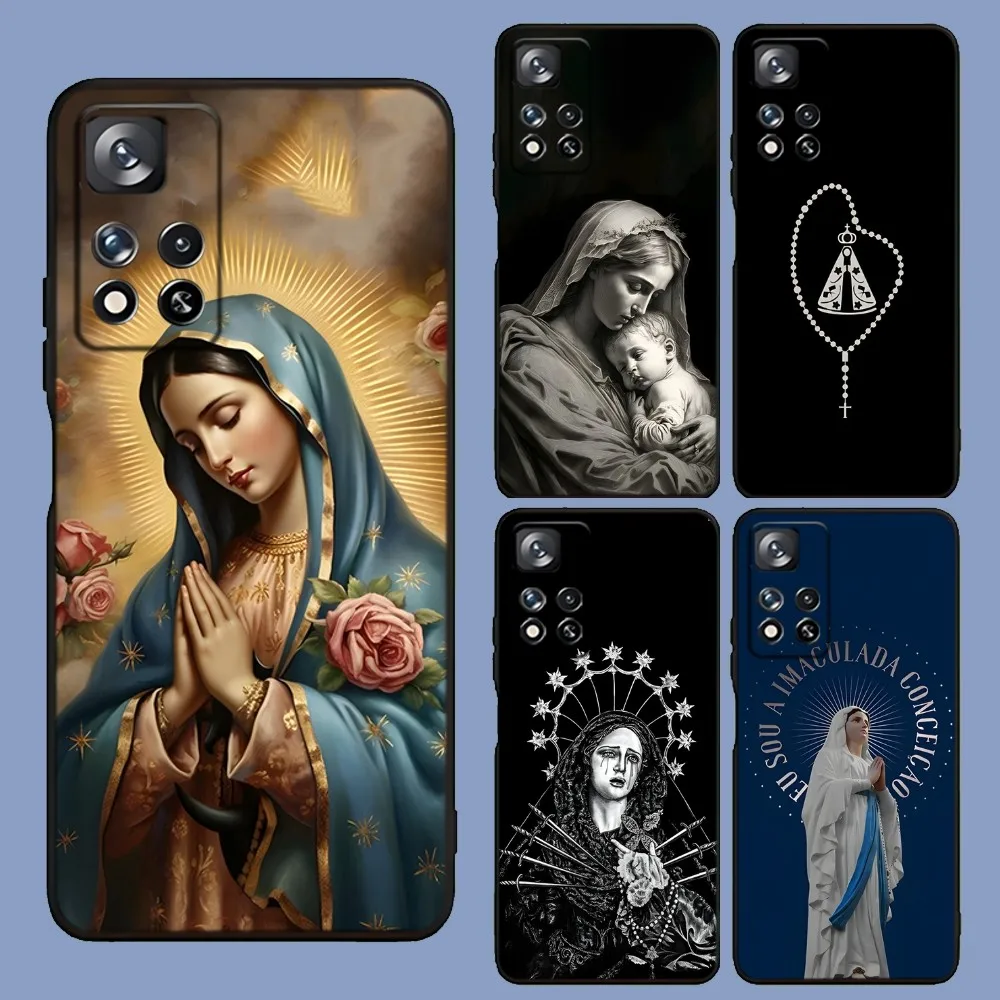 Custodia Per Telefono Virgen Mary Virgin De Guadalupe Per Samsung Galaxy A13,A21S,A22,A31,A32,A52,A53,A71,A80,A91 Soft Black Cover