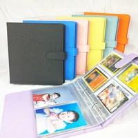 A5 3 Ring Glitter PU Leather Binder with Magnetic Buckle Refillable 4×6 Photo Album Notebook Stationery 1