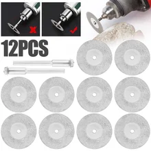 

Hot Sale 10Pcs Diamond Cut Off Rotary Tool 30mm Mini Sharp Diamond Cutting Disc Disks DIY Tools Accessories