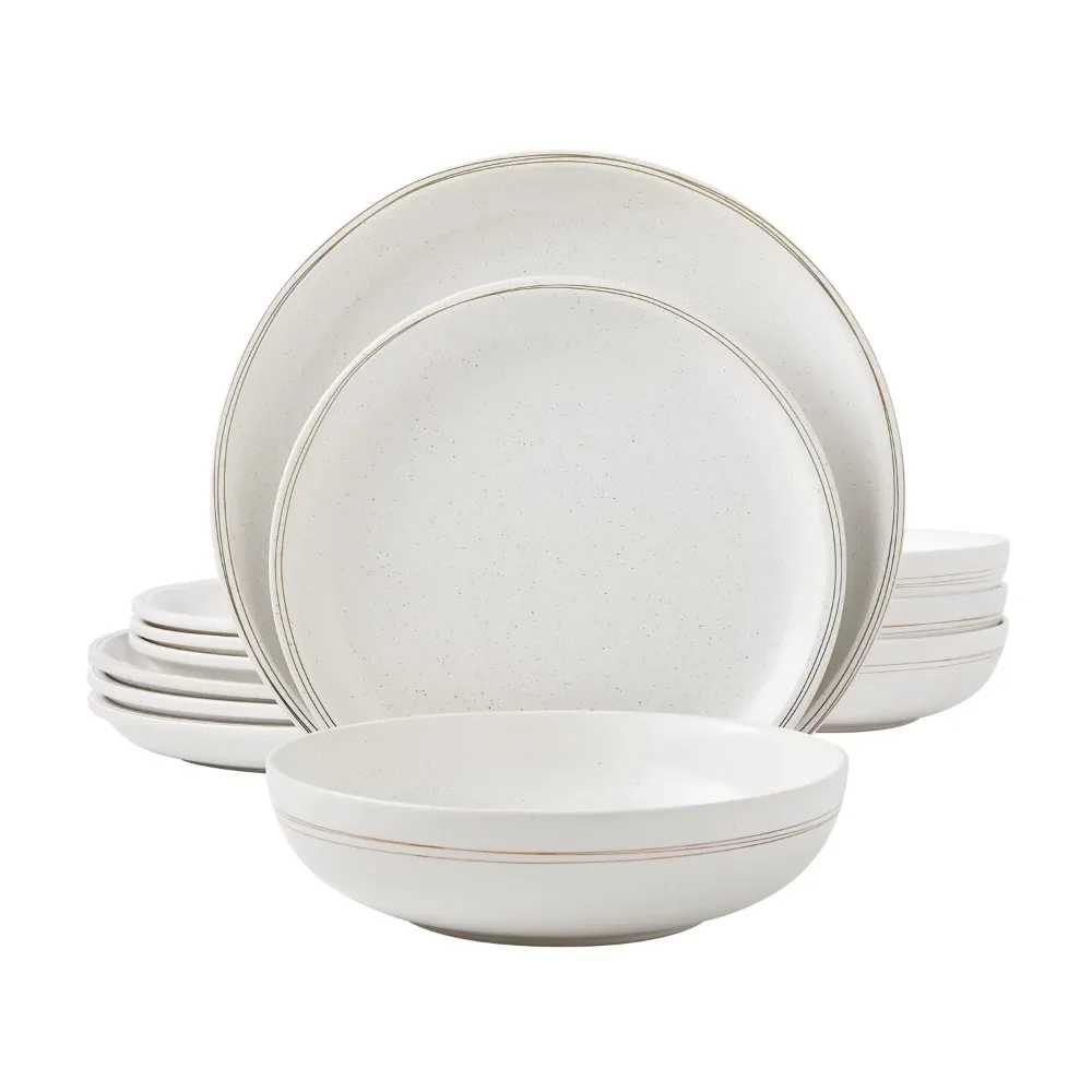 

12-Piece Dinnerware Set plates sets for home dinner set dishes and plates sets