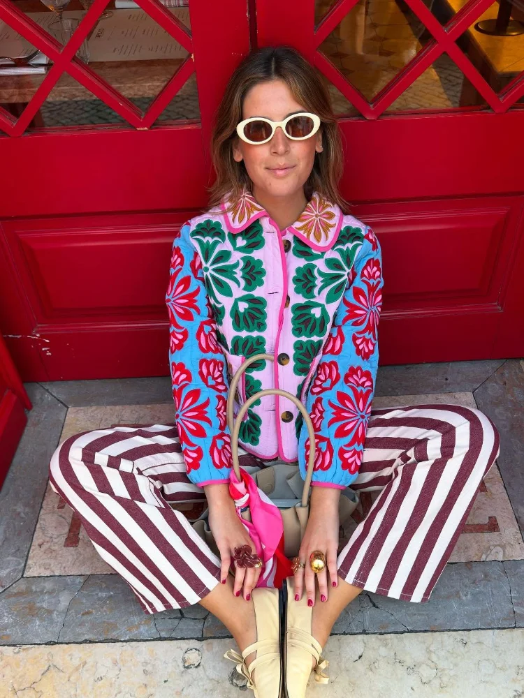 Revers couleur manches longues vestes femme ample décontracté simple boutonnage poche manteau Chic polyvalent femmes automne hiver nouvelles vestes