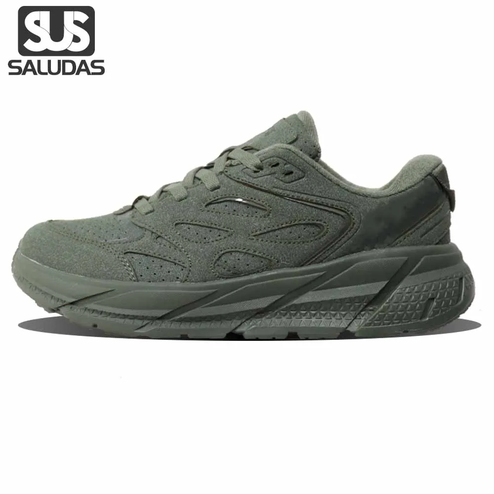 

SALUDAS Clifton L Men's Sports Shoes Breathable Suede Travel Mountain Climbing Sneakers Daily Commuting Casual Running Shoes Man