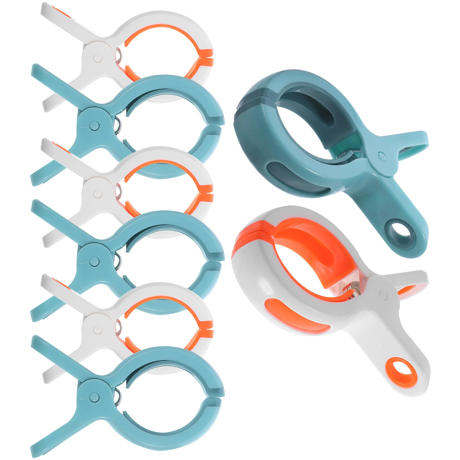 

8 Pcs Comforter Clothes Clips Drying Pins Chair Beach Towel Towels And Chairs Abs Cruise