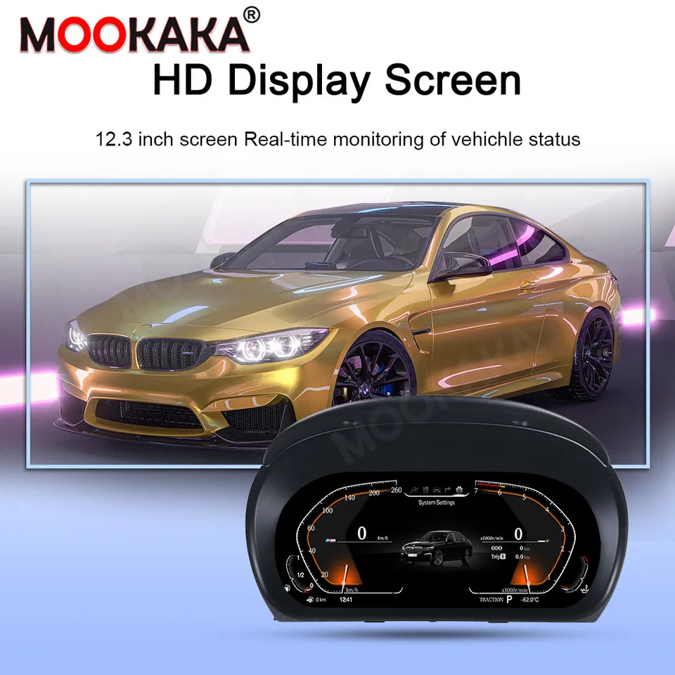 Tableau De Bord LCD Numérique Pour BMW Série 3 E90 (2005-2012) - Écran 1920x720, Multilingue