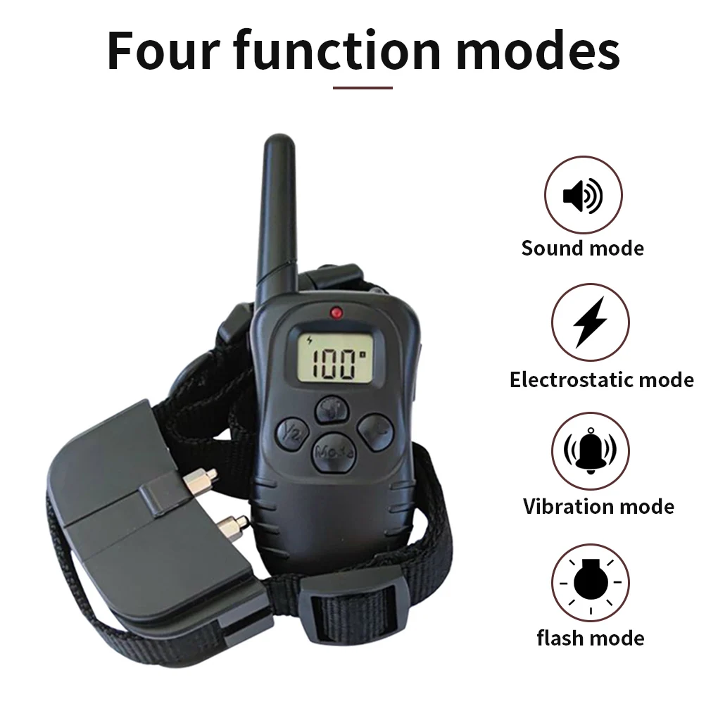 

Pet Bark Stopper Rechargeable Waterproof Anti-bark Collar Remote Control Bark Stopping Device 1-drag-2