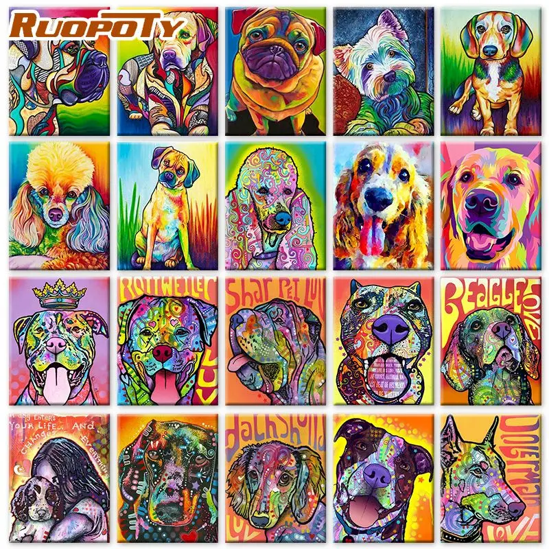 Home Decor Paint Number Package Frame 40 50cm Oil Picture Color