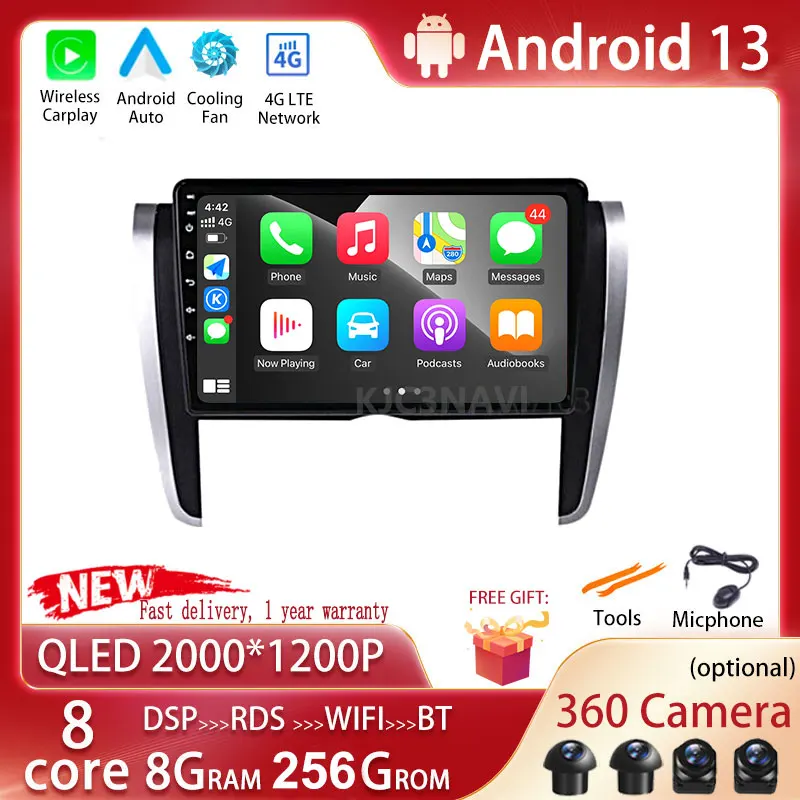 

Android 13 HU 4G in Dash Car Radio Multimedia Video Player Navigation GPS For Toyota Allion T260 2007 - 2020 No Dvd 2 Din